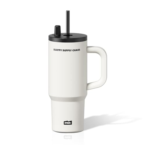 24 oz Insulated Stainless Steel Tumbler with Straw