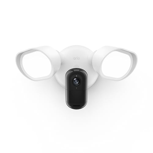 Arlo 2K Wired Floodlight Security Camera