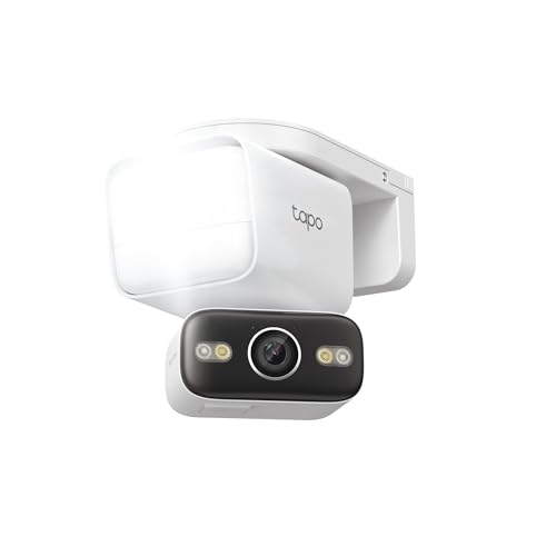 Tapo 2K Wired Pan Tilt Floodlight Security Camera