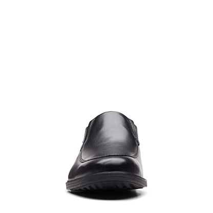 Clarks Men's Whiddon Step Loafer, Black Leather, 9