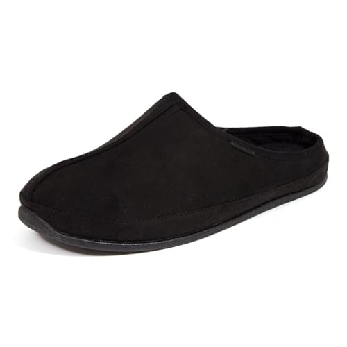Deer Stags Men's Black Tweed Slipper 9 Wide