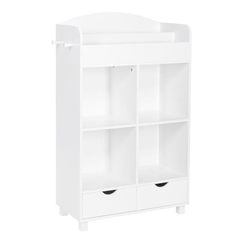 RiverRidge Kids Bookshelf Toy Storage Cabinet with Cubbies