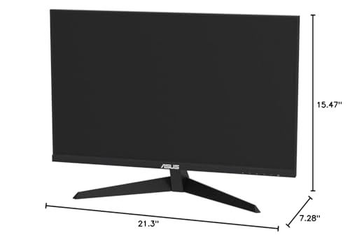ASUS VY249HE 23.8” Eye Care Monitor, 1080P Full HD, 75Hz, IPS, Adaptive-Sync/Sync, Eye Care Plus, Color Augmentation, Rest Reminder, HDMI VGA, Frameless, VESA Wall Mountable, BLACK