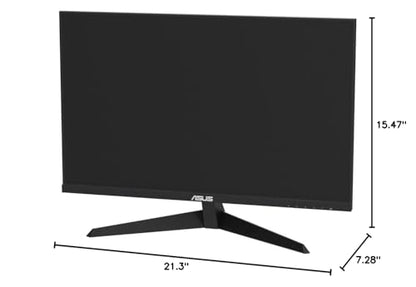 ASUS VY249HE 23.8” Eye Care Monitor, 1080P Full HD, 75Hz, IPS, Adaptive-Sync/Sync, Eye Care Plus, Color Augmentation, Rest Reminder, HDMI VGA, Frameless, VESA Wall Mountable, BLACK