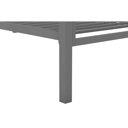 Novogratz Maxwell Twin-Over-Twin Metal Bunk Bed, Grey