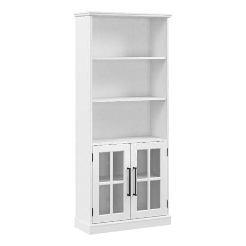 Bush Home Westbrook Tall 5 Shelf Bookcase Cabinet