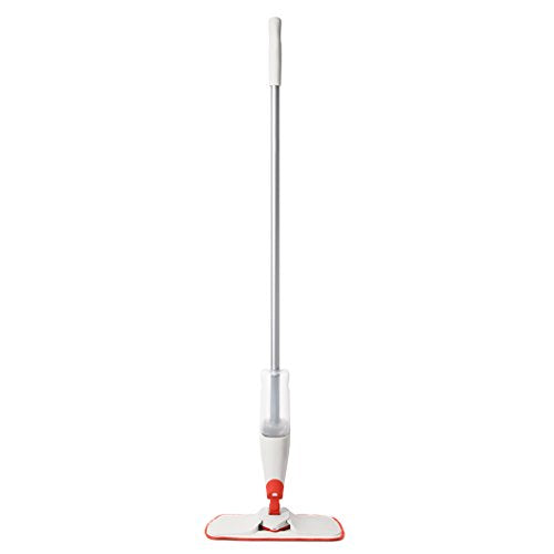 OXO Good Grips Microfiber Spray Mop with Slide-Out Scrubber,Red/White