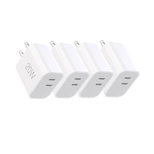 20W Dual Port USB C Fast Charger Block