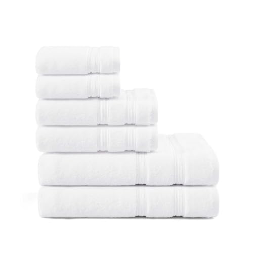 6 Piece Tommy Hilfiger Cotton Bath Towel Set