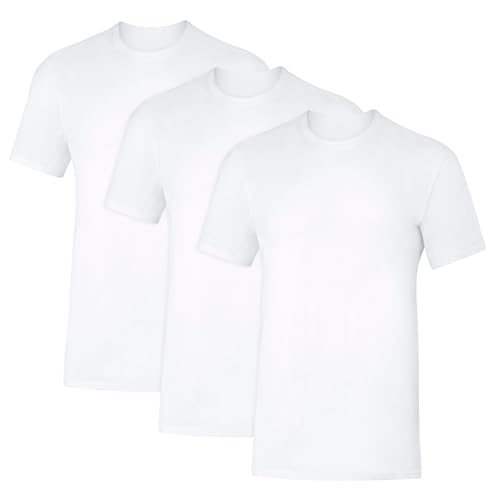 3 Pack Hanes Sweat Block Undershirt Crewneck Tees