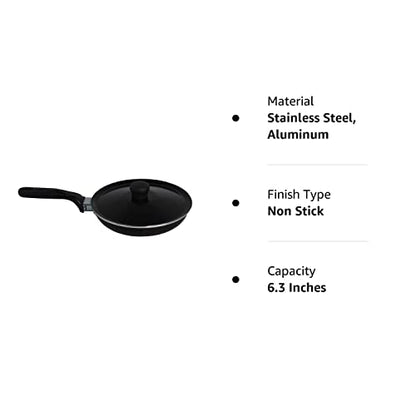 Imusa Casserole with Lid and Handle, STD, Black, Red or Blue (pack of 1)