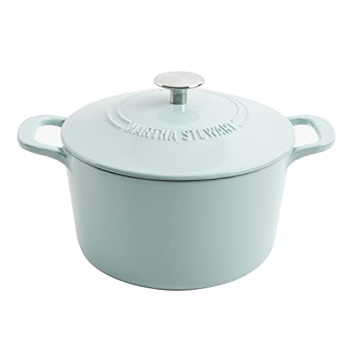 Martha Stewart 7-Quart Enamel Cast Iron Dutch Oven