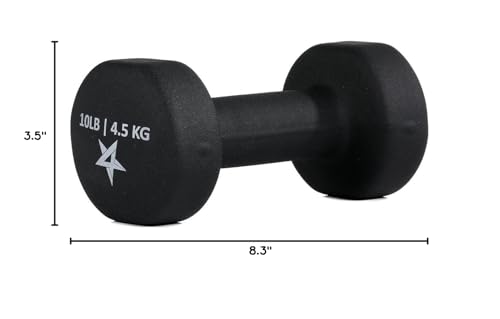 Yes4All 20 lbs Non-Slip Neoprene Dumbbells Pair