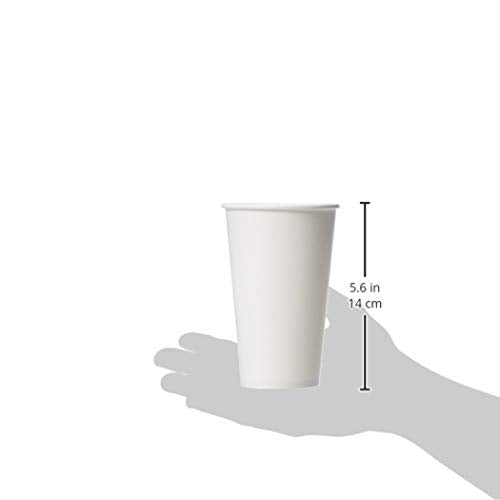 Amazon Basics 16 oz Disposable Paper Coffee Cups