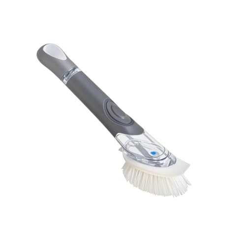 Soap Dispensing Dish Scrub Brush Wand