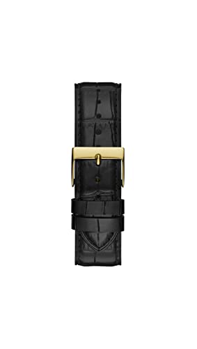 GUESS Men's 44mm Black Dial Gold Watch