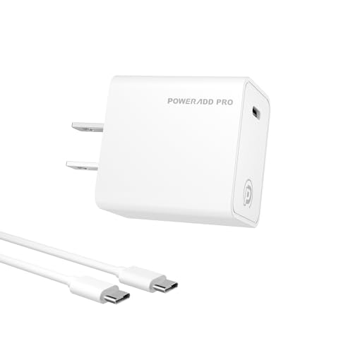 POWERΛDD PRO USB C Charger Block, iPhone 15 Charger Block PD 30W Power Adapter with Power Cord, USB C Wall Charger Compatible with iPhone 15/15 Pro/15 Pro Max/15 Plus, Goole Pixel 8/8 Pro/ 7/7 Pro