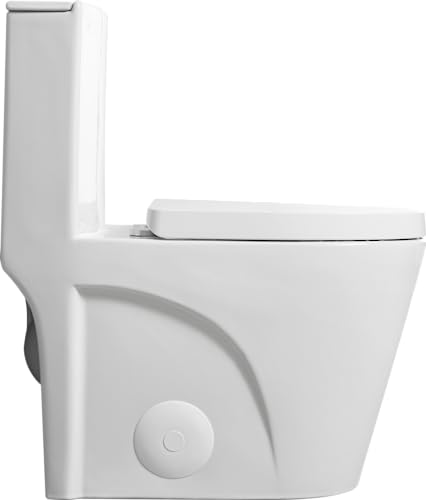 Favfurish Dual-Flush Elongated One Piece Toilet