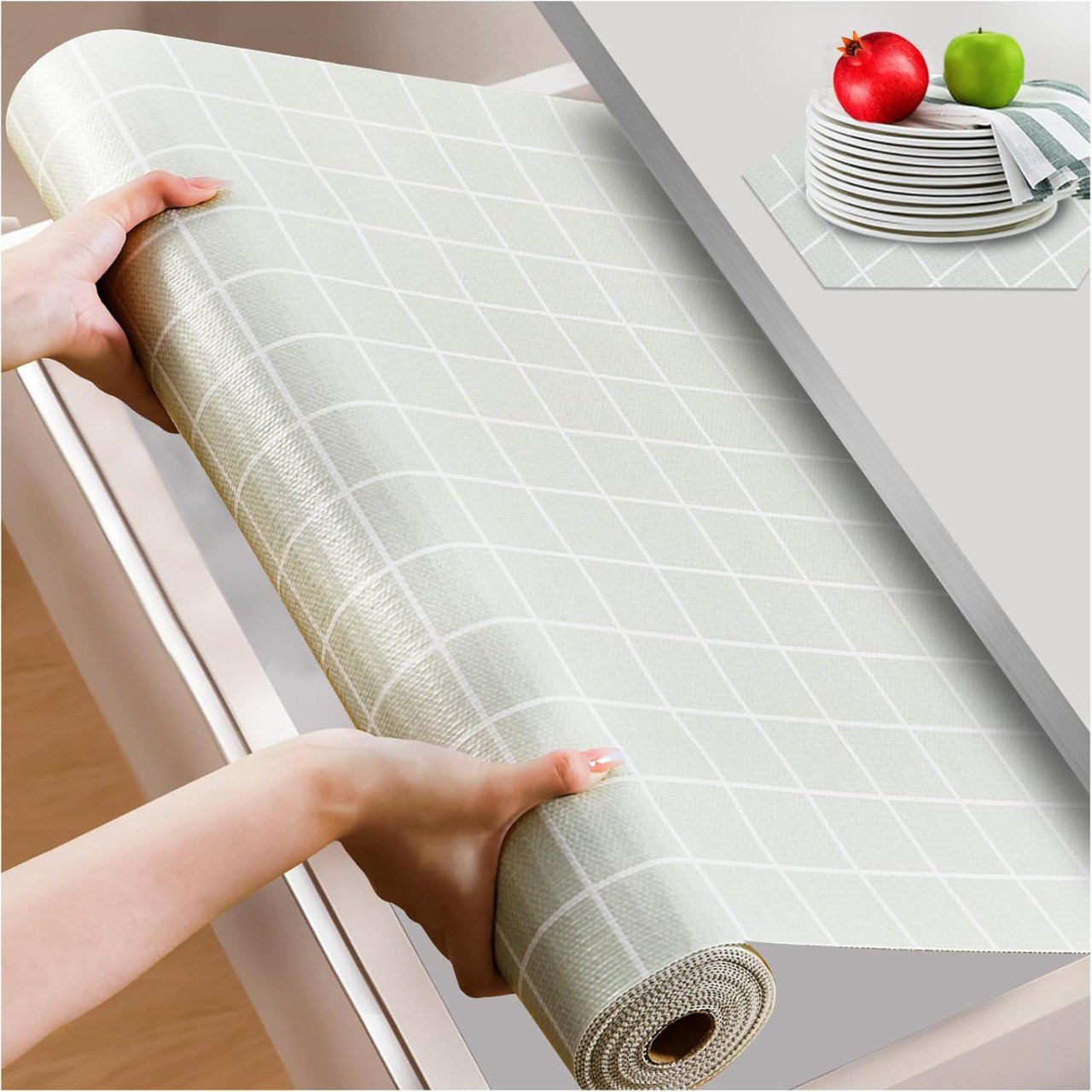 12-Inch Non-Slip Waterproof Shelf and Drawer Liner