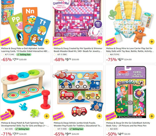 Huge Savings On Melissa And Doug