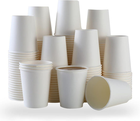 100 Count 8 Oz Disposable Hot Coffee Cups