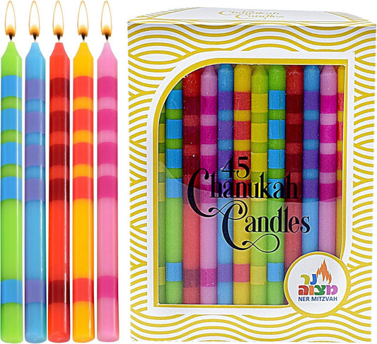 45 Count Dripless Hanukkah Candles Standard Size
