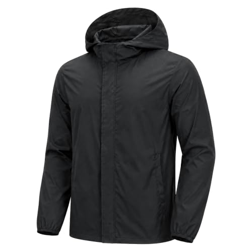 Waterproof Hooded Men's Rain Jacket