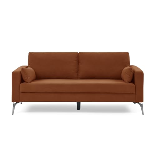 FANYE 3 Pieces Living Room Sofa Sets Include Armchair,Loveseat and 3Seaters Couch,Corduroy Upholstered Tufted Sofa&Couch with 4 Pillows and Metal Legs for Home Office Apartment