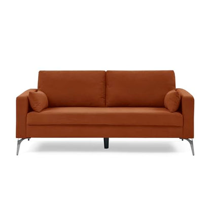 FANYE 3 Pieces Living Room Sofa Sets Include Armchair,Loveseat and 3Seaters Couch,Corduroy Upholstered Tufted Sofa&Couch with 4 Pillows and Metal Legs for Home Office Apartment