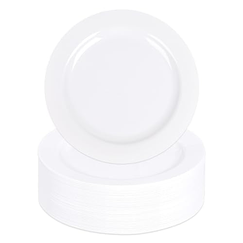 30 Pack Heavy Duty Plastic Dessert Plates