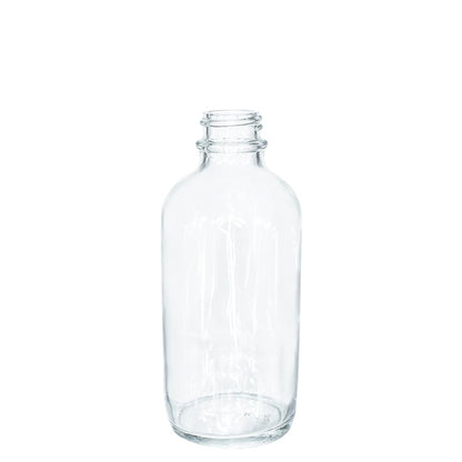 4 oz Clear Boston Round Bottles - Pack of 24