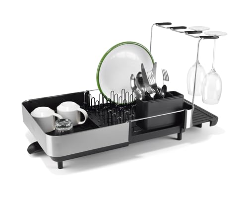 Joseph Joseph Extendable Dish Drying Rack with Drain Spout