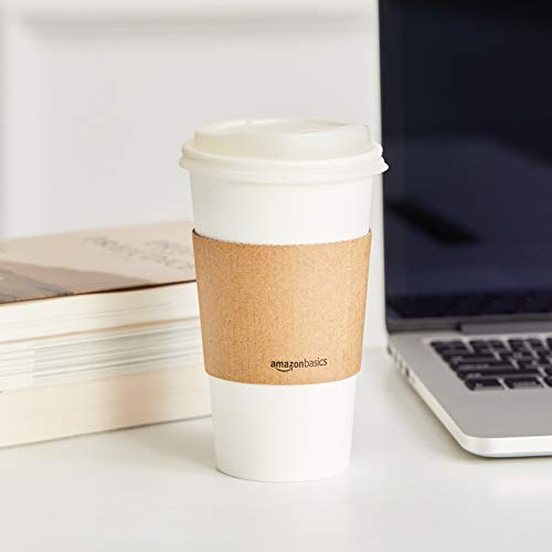 Amazon Basics 16 oz Disposable Paper Coffee Cups