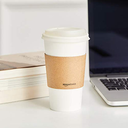 Amazon Basics 16 oz Disposable Paper Coffee Cups