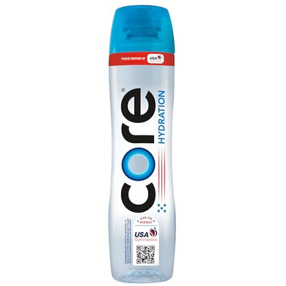 Core Hydration Perfectly Balanced Water, 30.4 fl oz bottle (Pack of 12), USA Gymnastics Official Hydration Partner