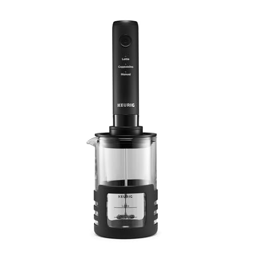 Keurig Rechargeable Handheld Milk Frother with Cup