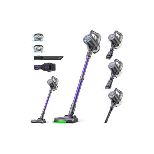 Cordless 500W Stick Vacuum Cleaner with LED Detection