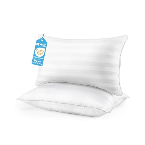 2 Pack Queen Size Down Alternative Bed Pillows