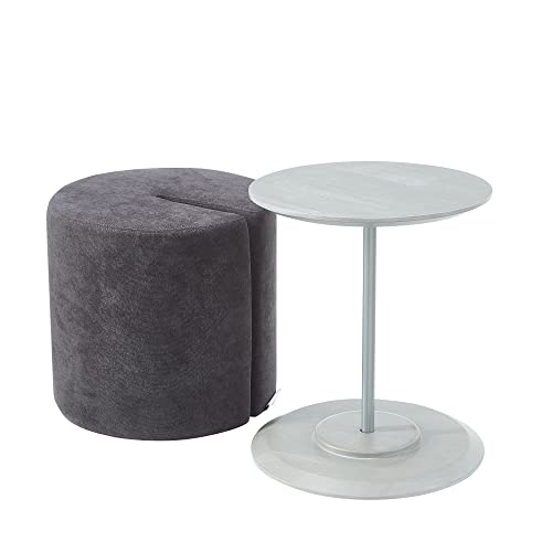 Mission Hills Ashwood Coffee Table with Fabric Ottoman