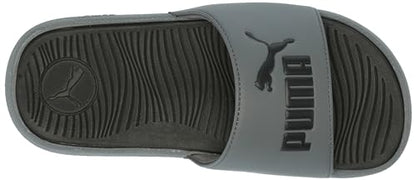 PUMA Cool Cat Sandal Slides Sandal Slides, Cool Dark Gray Black, 3 US Unisex Little Kid