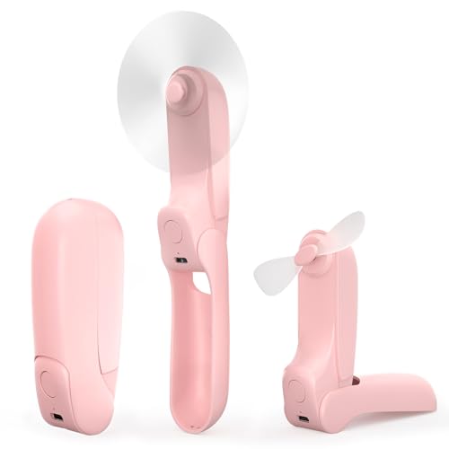 Portable Foldable Mini Hand Fan, Battery Operated, 8 Hour