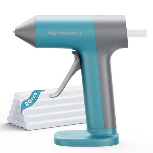 20 Pack Tilswall Cordless Hot Glue Gun Set Rechargeable