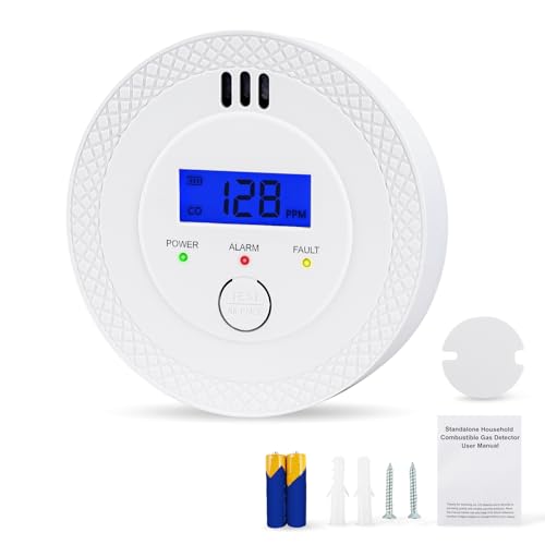 Carbon Monoxide Detector with LCD Display and Alarm