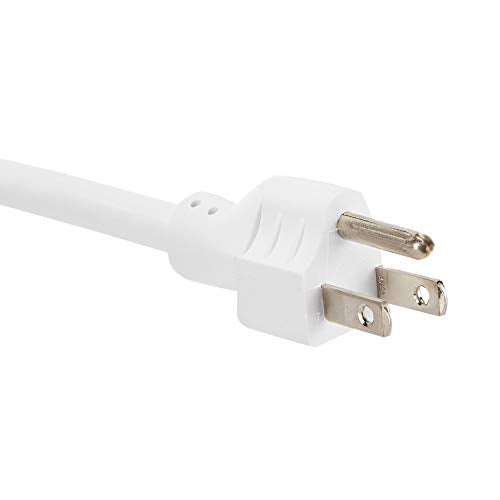 Amazon Basics - Rectangle Rotating 9 Outlet Surge Protector Power Strip, 2160 Joules, White