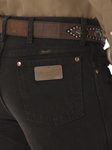 Wrangler Men's Cowboy Cut Slim Fit Jean, Black Chocolate, 30W x 34L