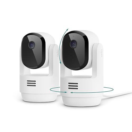 2 Pack Arlo 2K Indoor PTZ Wired Security Cameras