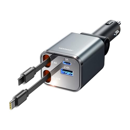 JOYROOM 69W Retractable Car Charger for iPhone