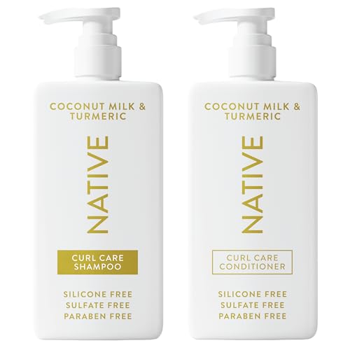 2 Pack Native Sulfate-Free Coconut Turmeric Shampoo Conditioner