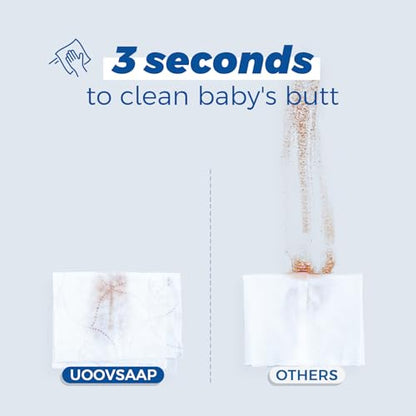 384 Count Hypoallergenic Baby Wipes for Sensitive Skin
