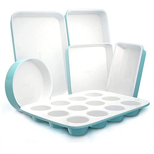 6 Piece NutriChef Nonstick Baking Pan Set